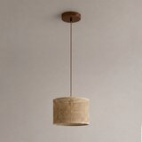 Luster na sajli AIDA 1xE27/15W/230V, prečnik 25 cm, hrast/rafija | Eponuda.com