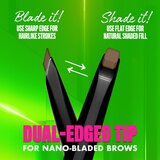 NYX Professional Makeup Blade & Shade svinčnik za obrvi s krtačko odtenek 05 Auburn g | Shoptok.si