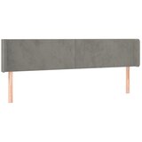  LED uzglavlje svjetlosivo 163x16x78/88 cm baršunasto | Eponuda.com