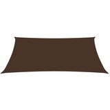  Senčno jadro oksford blago pravokotno 6x8 m rjavo | Shoptok.si