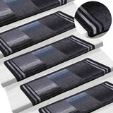  Otirači za stepenice samoljepljivi 10 kom 65x21x4 cm crno-sivi | shoptok.hr