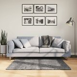 vidaXL Preproga s kratkimi vlakni mehka pralna antracitna 120x120 cm | Shoptok.si