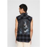 Brandit Men's sleeveless shirt Ozzy Checkshirt sleeveless black/gray | shoptok.hr