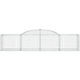  Lučne gabionske košare 25 kom 300x50x60/80 cm pocinčano željezo | shoptok.hr
