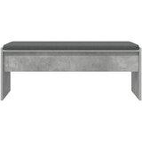 Klupa za hodnik s jastukom Betonski sivi 103 x 38 x 40 cm | shoptok.hr