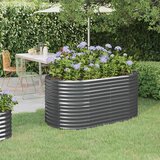  Povišena vrtna gredica od pocinčanog čelika 152x80x68 cm antracit | shoptok.hr