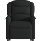 vidaXL Električni naslanjač s funkcijo vstajanja črn | Shoptok.si