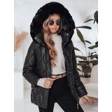DStreet Kurtka damska zimowa LUMORE pikowana z kapturem khaki TY5011 | Shoptok.si