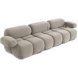 Makamii Bež žametna sedežna garnitura 285 cm Lokua – | Shoptok.si