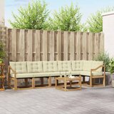  Set vanjskih sofa 7 kom. Bijela i krem | shoptok.hr