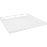 vidaXL Podloga za tuširanje s točkicama bijela 80 x 80 x 4 cm ABS | shoptok.hr
