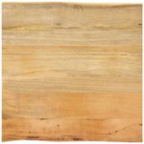 vidaXL Mizna plošča 80x80x2,5 cm naraven rob trden mangov les | Shoptok.si