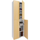 MID.YOU OMARA ZA ČEVLJE bela, barve bukve | Shoptok.si