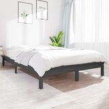 vidaXL Okvir za krevet sivi 200 x 200 cm od masivne borovine Cijene