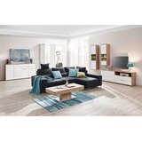Hom`in KOTNA SEDEŽNA GARNITURA, gladka tkanina črna | Shoptok.si