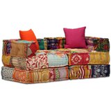  Modularni tabure za 2 osobe od tkanine s patchworkom | shoptok.hr