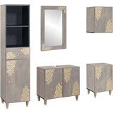 vidaXL Set namještaja za kupaonicu Zidne 5 pcs Siva 62 x 33 x 58 cm Cijene