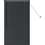 vidaXL Okenska roleta z zavesami Drugo Črna 80 x 130 cm Aluminij | Shoptok.si
