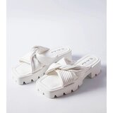  White flip-flops on tractor sole Dubé | shoptok.hr