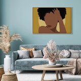  Slika - Invisible Gaze (1 Part) Wide 90x60 U prirodnom drvenom okviru | shoptok.hr