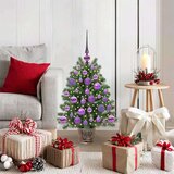 vidaXL Umestno božično drevo med 150 LED Zelena 65 cm PE in PVC | Shoptok.si