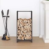  Stalak za drva crni 40x30x80 cm hladno valjani čelik | shoptok.hr