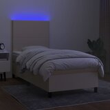  box spring s madracem LED krem 100x200 cm od tkanine | shoptok.hr