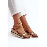 EVENTO Women's Wedge Sandals with Woven Detail Brown Starlenna | ePonuda.com