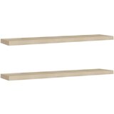 Maison Chic 2 kosi Stenske Police - Viseče police barva hrasta 120x23,5x3,8 cm MDF, (21758609) Cene