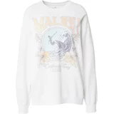 Hollister Sweater majica tamo siva / narančasta / bijela