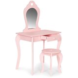 ECO TOYS Veliki dječji toaletni stol s ogledalom za djevojčicu | shoptok.hr
