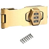 INF 4-inch kombinacijska zaponka za predal, cinkova zlitina, brez ključa Gold, (5000240695) | Shoptok.si