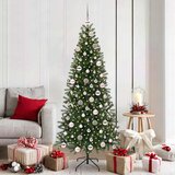 vidaXL Umestno božično drevo med 300 LED Zelena 180 cm PE in PVC | Shoptok.si