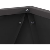  Cvetlično korito 2 pcs Črna 30 x 30 x 30 cm Jeklo, (5000207475) | Shoptok.si
