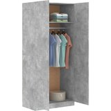  Garderobna omara betonsko siva 90x52x200 cm iverna plošča | Shoptok.si
