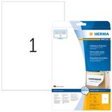 Herma Removable Labels 210X297 25 Sheets DIN A4 25 pcs. 10021 | shoptok.hr