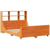  Krevet s regalom za knjige bez madraca 150x200 cm masivno drvo | shoptok.hr