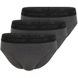 uncover by SCHIESSER Slip ' 3er-Pack Uncover ' tamo siva