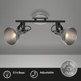 BRILONER 2049-024 - Spot svetlo RETRO 2xE14/40W/230V sivo | Eponuda.com