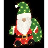 vidaXL Osvetljen Božiček Toplo bela 62 x 70 cm Trakasti material | Shoptok.si