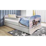  Drveni dječji krevet KONJ s ladicom - 160x80 cm plavi | shoptok.hr
