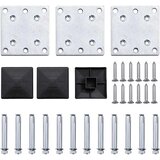  Set panela za ogradu WPC 353 x 146 cm crni | shoptok.hr