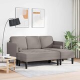  Set sofe s jastukom 2 pcs Sivo-smeđa Poliester | Eponuda.ba