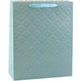  Embossed Gift Bag Blue Turquoise 32 x 26 x 10cm | shoptok.hr