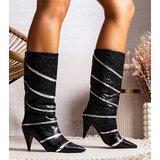 Gemre Black Silver Insulated Boots Antha | shoptok.hr