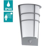 Eglo breganzo 1 spoljna zidna lampa/2, led, 2x2,5w, srebrna/bela , sa senzorom | Eponuda.com