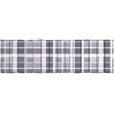  Jastuk za ležaljku sivi karirani 200 x 50 x 3 cm tkanina Oxford | Eponuda.ba