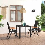  3-dijelni vrtni blagovaonski set crno-smeđi | shoptok.hr