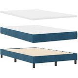  LED Box Spring Postelja Temno modra 120 x 190 cm Žamet, (5000127474) | Shoptok.si
