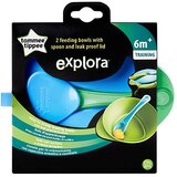 Tommee Tippee Explora zdjelice u kompletu s poklopcem i žličicom | shoptok.hr